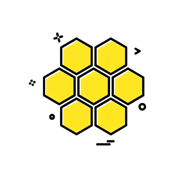 Vector Van Het Honingpictogram — Stockvector