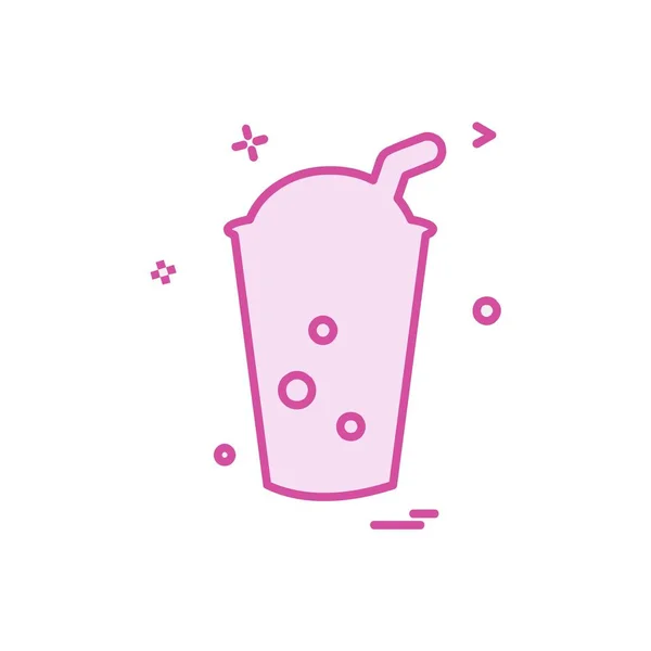 Drink Icon Design Bunte Vektorillustration — Stockvektor