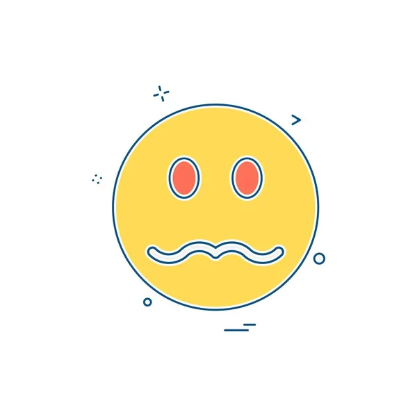 Emoji Icon Design Vektorillustration — Stockvektor