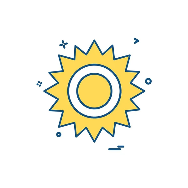 Vetor Design Ícone Solar — Vetor de Stock