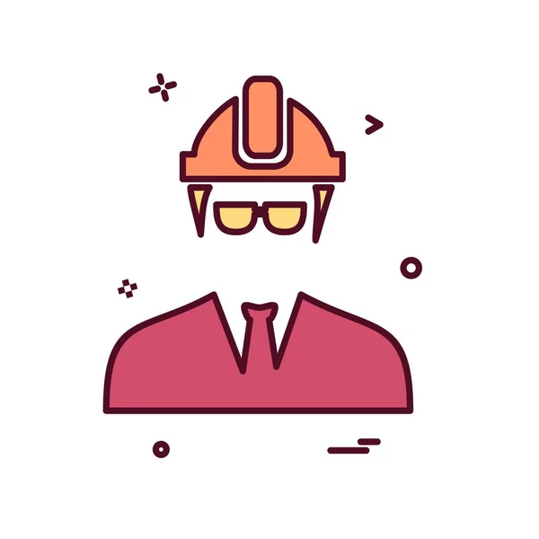 Hombre Avatar Icono Diseño Vector — Archivo Imágenes Vectoriales