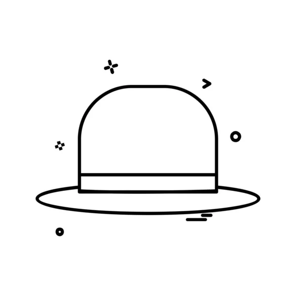 帽子アイコンデザインベクトル — ストックベクタ