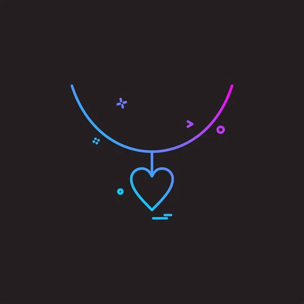 Diseño Iconos Corazón Ilustración Vectorial Para San Valentín — Vector de stock