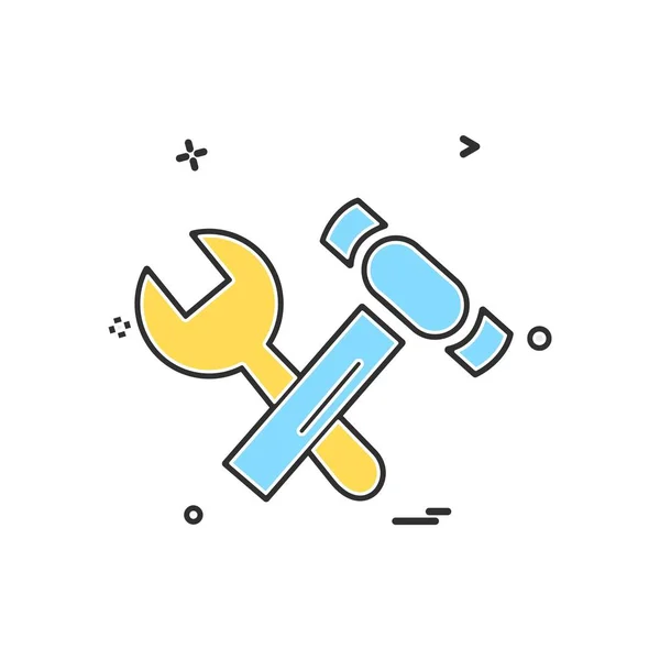 Hardware Tools Icon Design Vektorillustration — Stockvektor