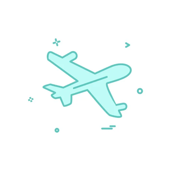 Design Vektor Für Flugzeug Symbole — Stockvektor