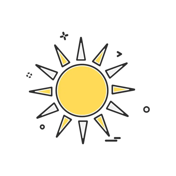 Вектор Дизайну Піктограм Сонця — стоковий вектор