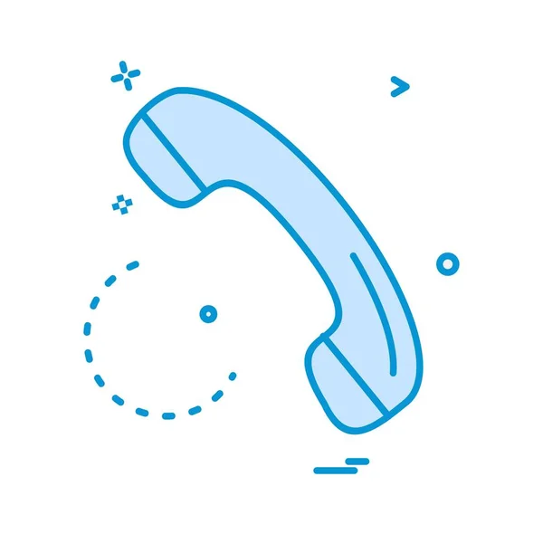 Call Icon Design Vector — Stock Vector