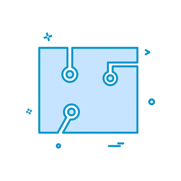 Circuit Pictogram Ontwerp Vector — Stockvector