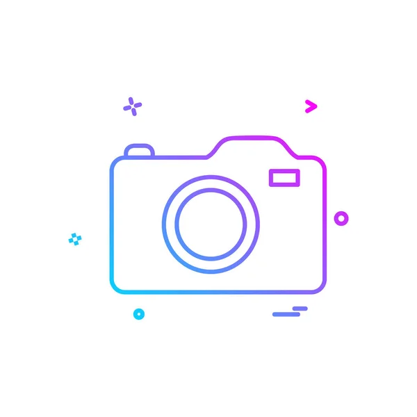 Camera Icon Design Vector — Stock Vector