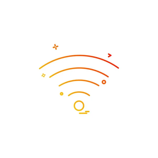 Vecteur Design Icône Wifi — Image vectorielle