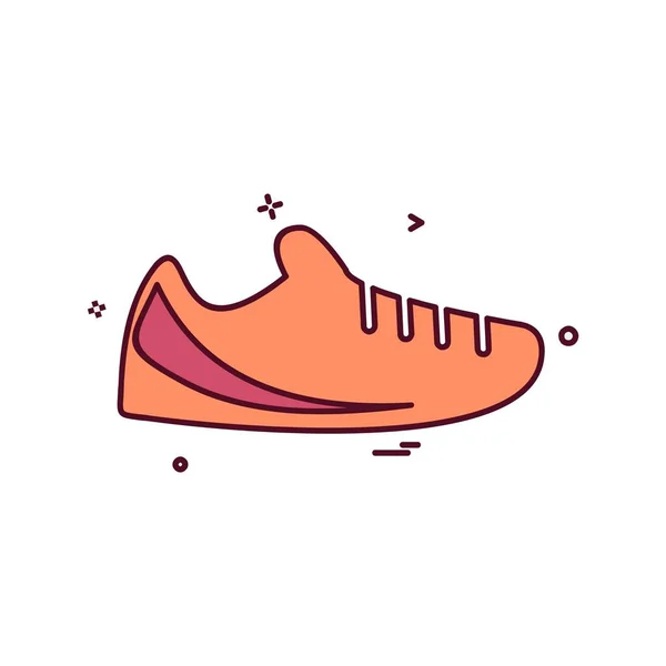 Zapatos Icono Diseño Vector — Archivo Imágenes Vectoriales