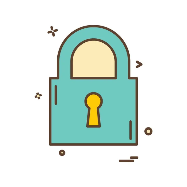 Designvektor Für Lock Icons — Stockvektor