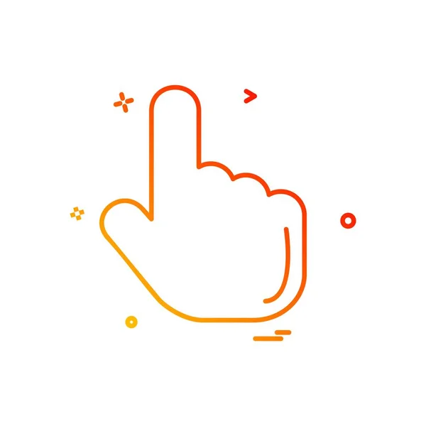 Hand Icon Design Vector — Stock Vector