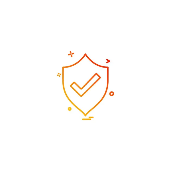 Contraseña Seguridad Icono Diseño Vector — Vector de stock