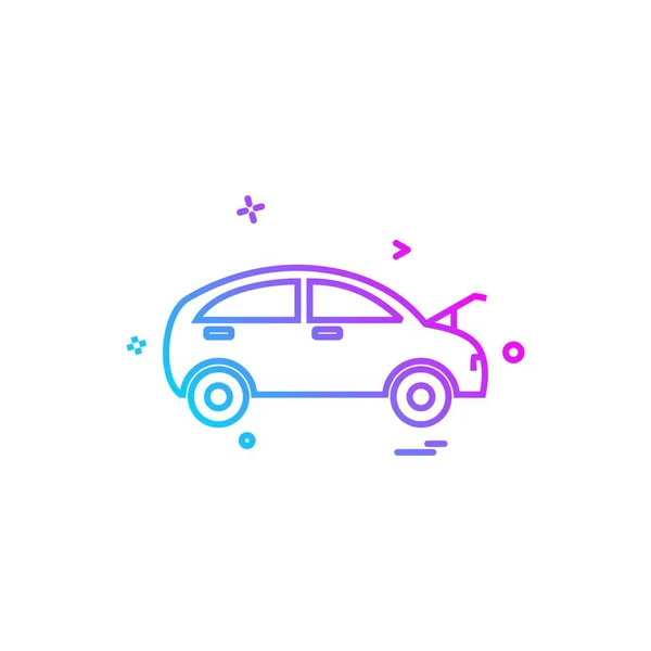 Coche Taller Icono Diseño Vector — Vector de stock