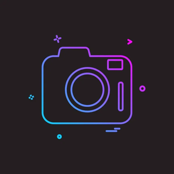 Ontwerp Camera Icoon Vector — Stockvector