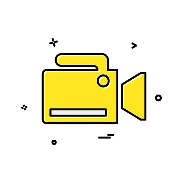 Camera Icon Design Vector — Stock Vector