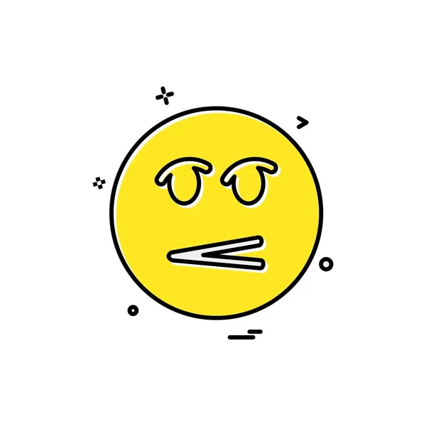 Ícones Emoji Vetor Design — Vetor de Stock