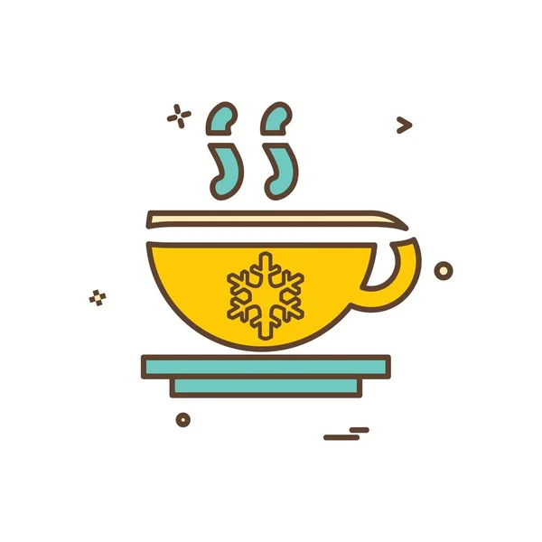 Tea Icon Design Vector — Stock Vector