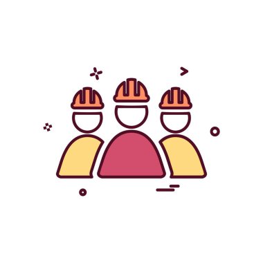 Grup avatar simge tasarlamak vektör