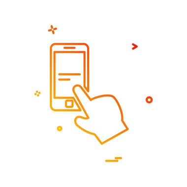 Akıllı telefon simge tasarlamak vektör 