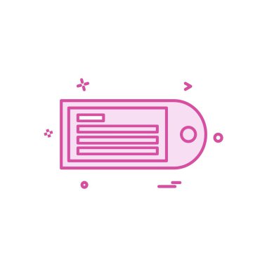 İleti simgesi tasarım vektörü