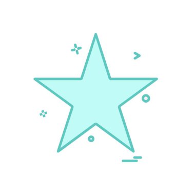 Beyaz arka plan üzerinde yıldız daire basit simgesi