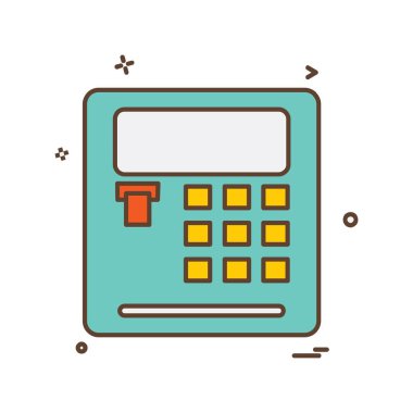 Hesap makinesi simgesi tasarım vektörü