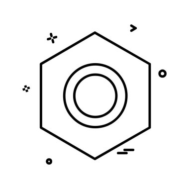 Çalışma araçlar simgesi tasarım, renkli vektör çizim 