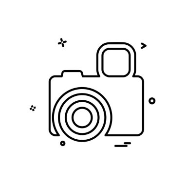 Kamera simgesi tasarım vektörü