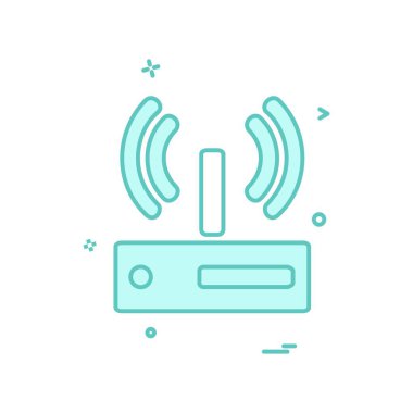 Wifi simge tasarım vektörü