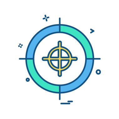 Hedef simge tasarlamak vektör