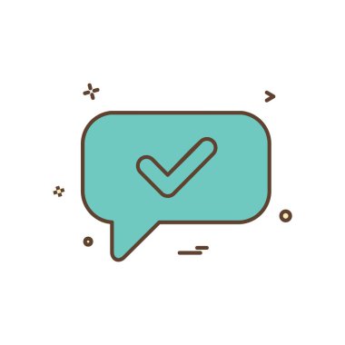 İleti simge tasarlamak vektör