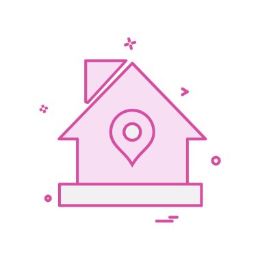 Ev simgesi tasarım vektörü