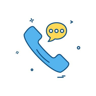 Telefon simgesi tasarım vektörü