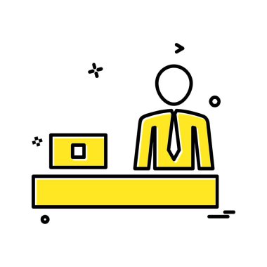 İş simgesi tasarım vektörü