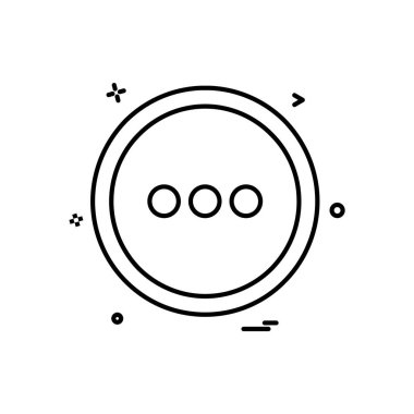 Menü simgesi tasarım, renkli vektör çizim