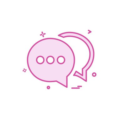 sohbet buble sms simge vektör tasarımı