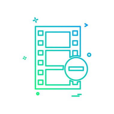 Film simge tasarlamak vektör