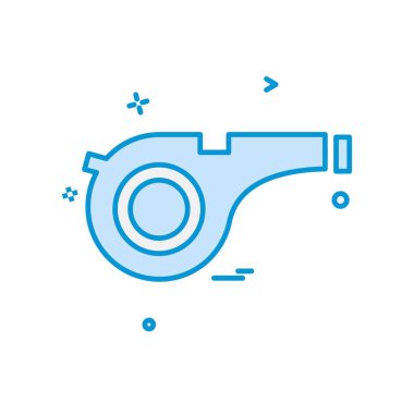 Islık simgesi tasarım vektörü