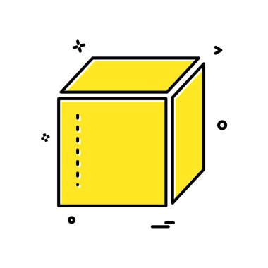 simge vektör tasarımı kutusu teslim kapalı