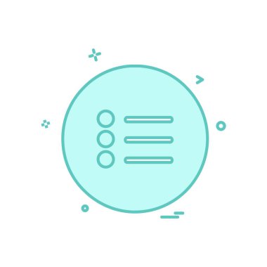 Menü simgesi tasarım, renkli vektör çizim