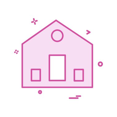 Ev simgesi tasarım vektörü