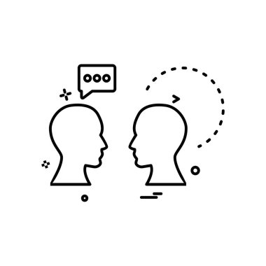 Sohbet simgesi tasarım vektörü