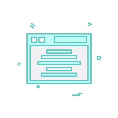 Web yerleşim simgesi tasarım vektörü