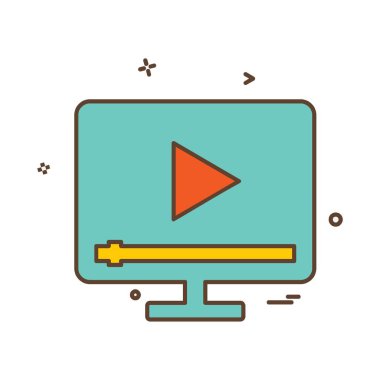 Video simge tasarlamak vektör