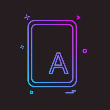 Pano simgesi tasarım, renkli vektör çizim