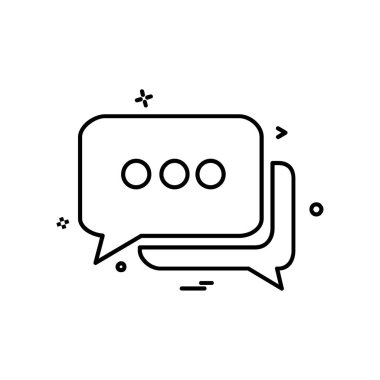 İletileri simge vektör beyaz arka plan üzerinde