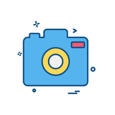 Kamera simgesi tasarım vektörü