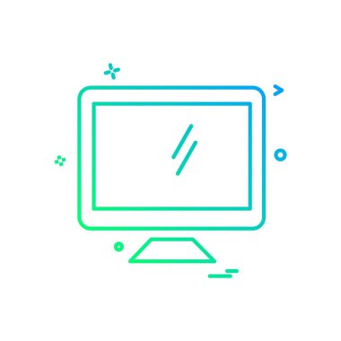 Bilgisayar simgesi tasarım vektörü